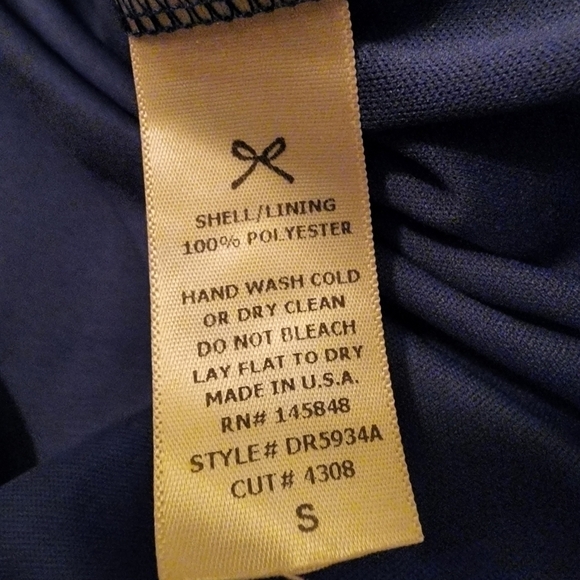 Blue & Pink Floral Print Lightweight Flowy Sleeveless Mini Dress Size Small - Picture 6 of 6